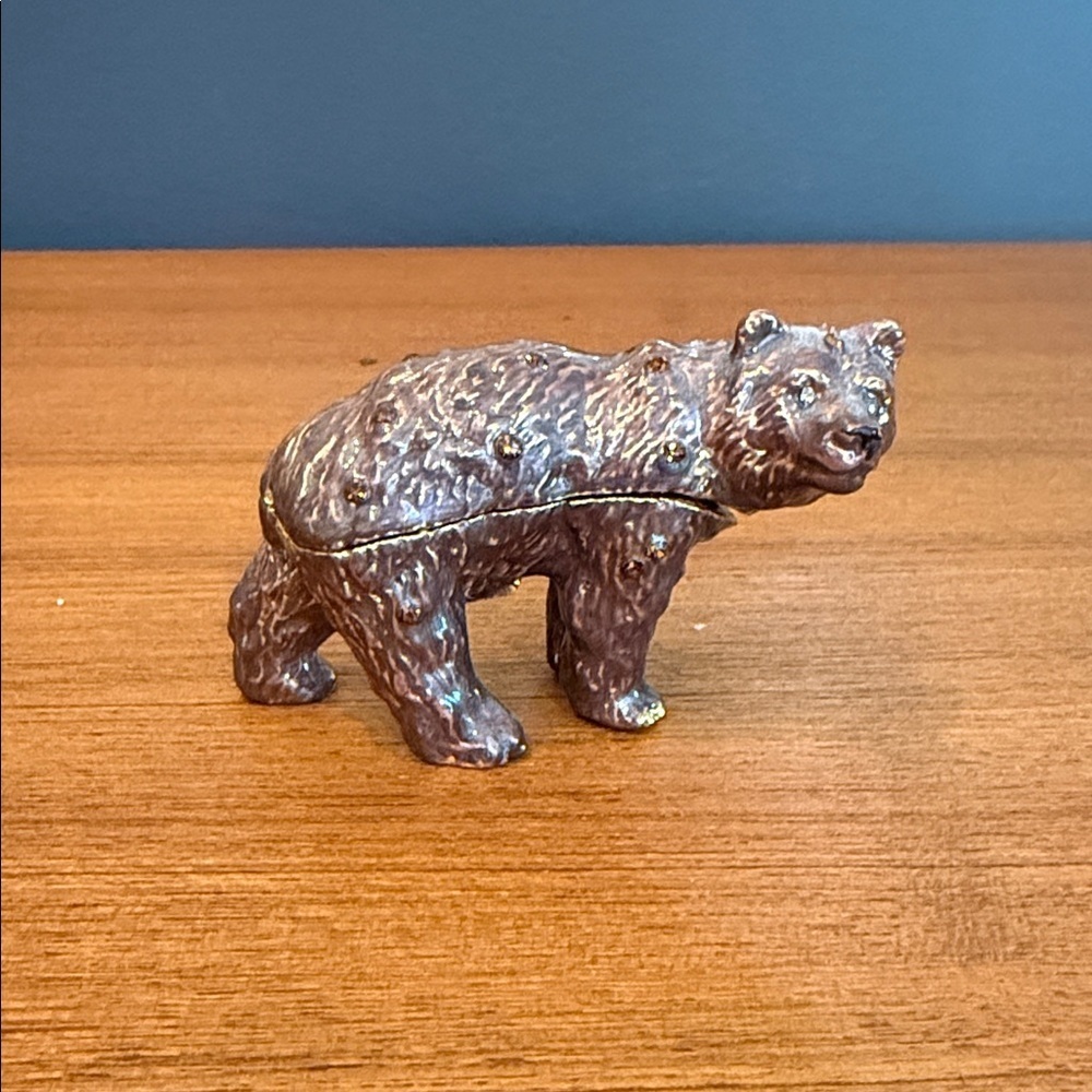 Swarovski Brown Bear Jewelry Box